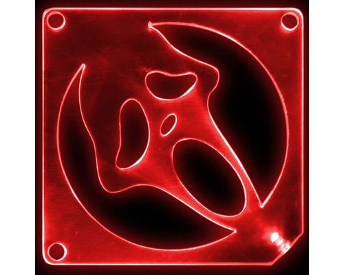 Red 8cm Scary Movie LED Fan Guard