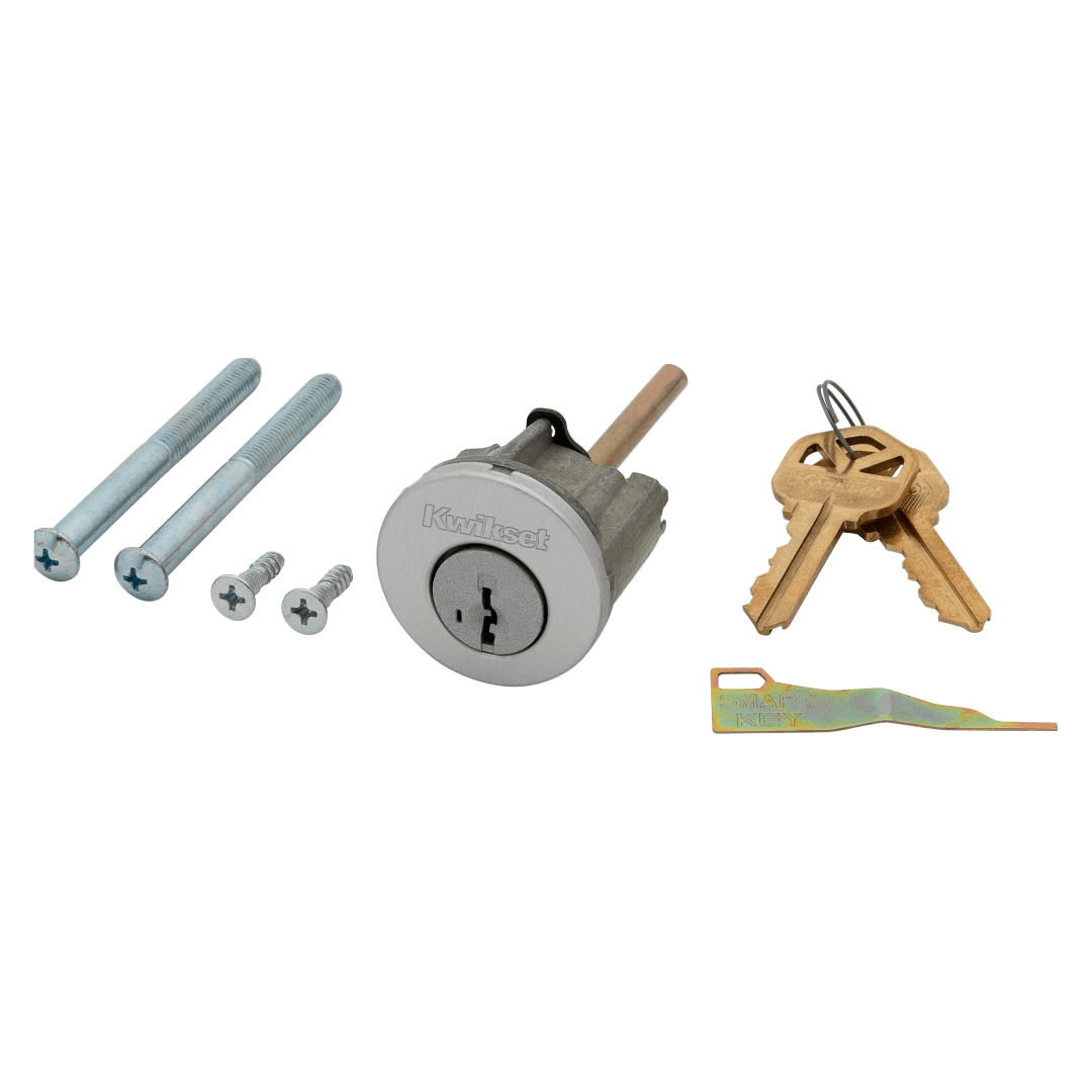 SmartKey Cylinder for Deadbolt in Satin Chrome Finish