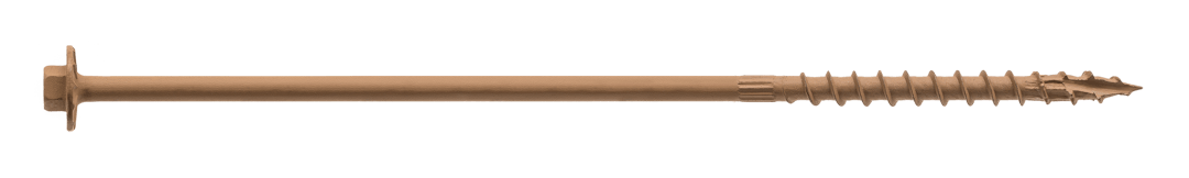 Simpson Strong-Tie SDWH19800DB-R12 Strong-Drive® SDWH™ TIMBER-HEX Screw — 0.195 in. x 8 in. 5/16 Hex, DB Coating, Tan (12-Qty) (Pack of 5)