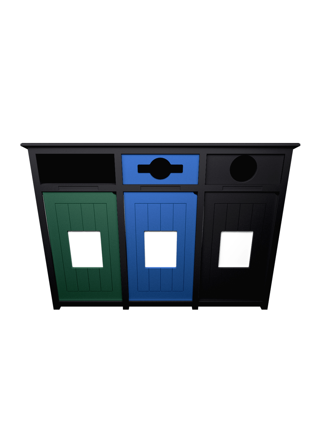  AURA - Triple - Unit - Standard - Full-Mixed-Circle - Black-Green-Blue-Black