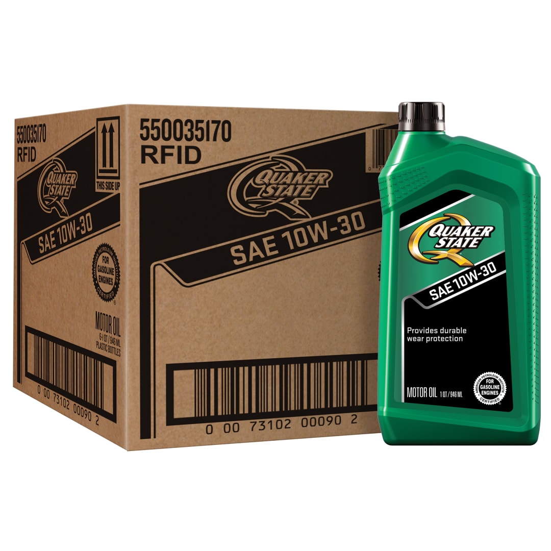 Quaker State Motor Oil, 10W-30, 1 Quart (6 Pack)
