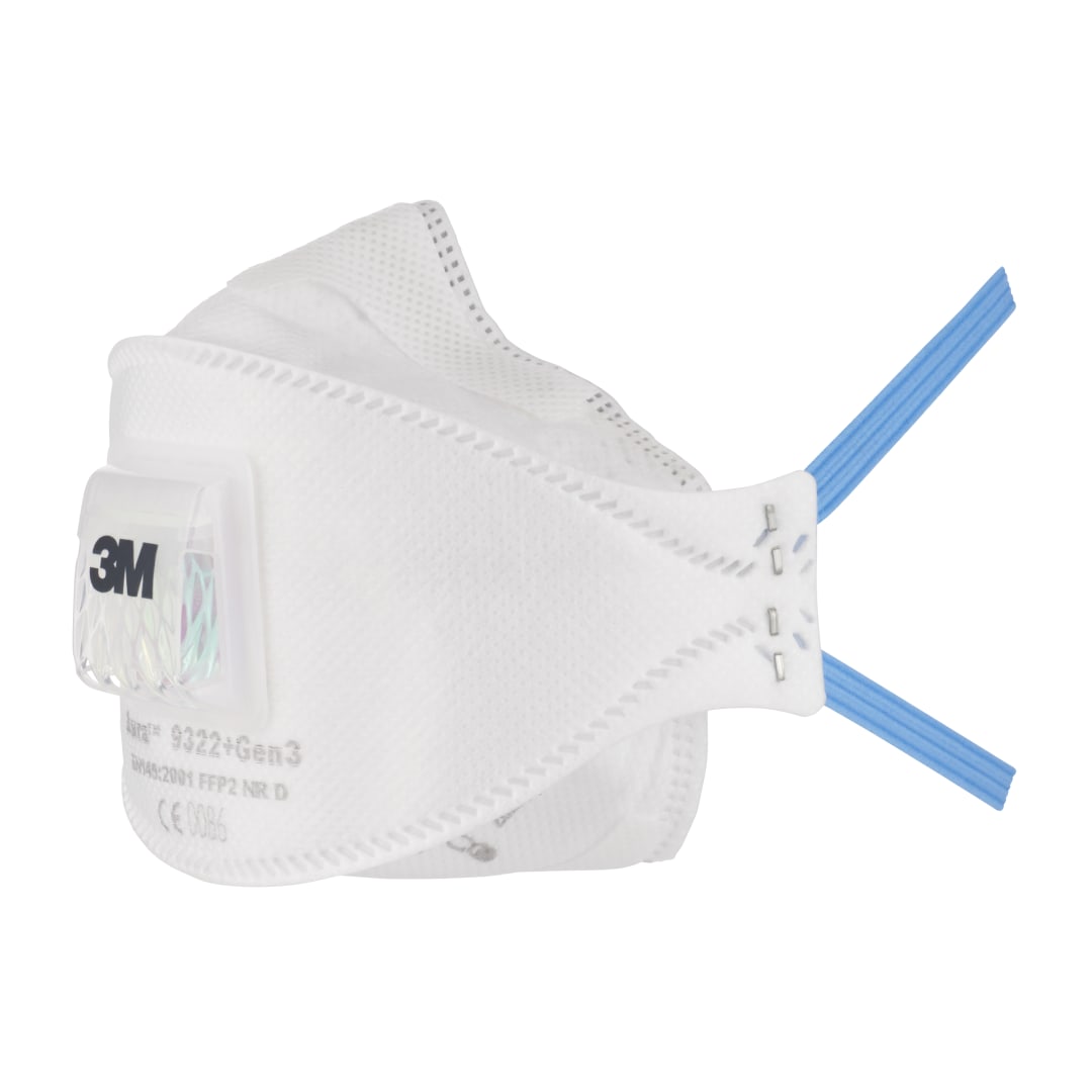 3M™ Aura™ Partikül Solunum Maskesi, FFP2, Valfli, 9322+Gen3