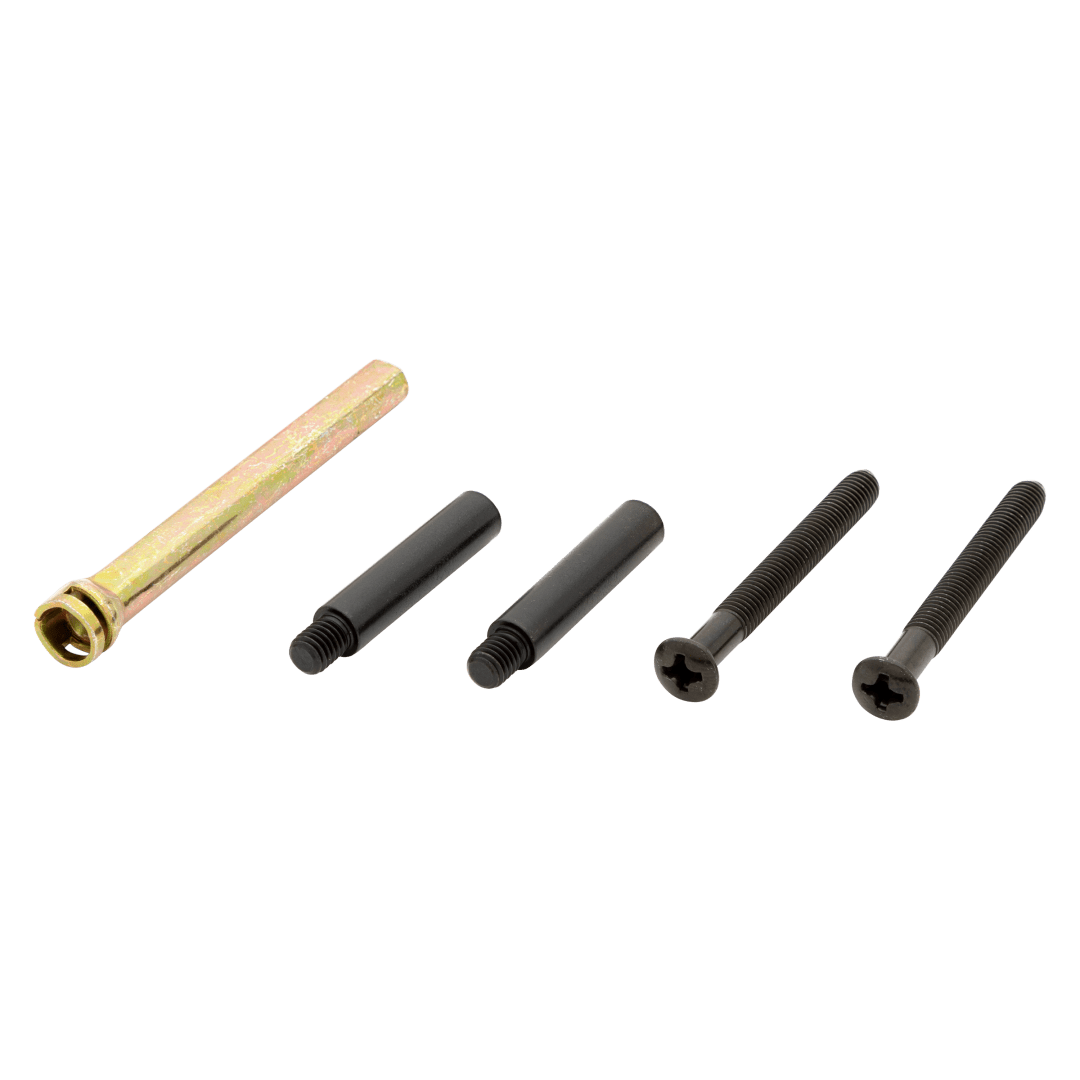 Deadbolt Single Cylinder Screw Pack for Thick Door w/ Spindle Extender in Matte Black or Venetian Brone Finish