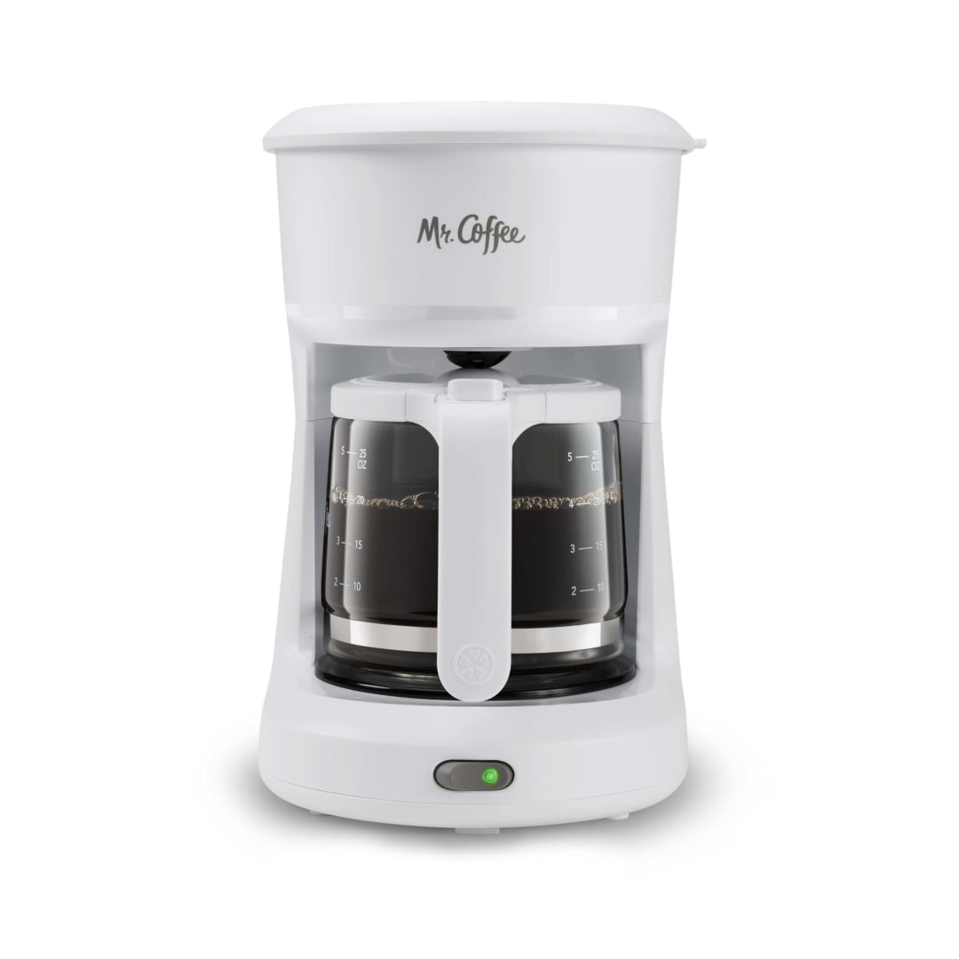 Mr. Coffee 2134286 ® 5-Cup Mini Brew Switch Coffee Maker White