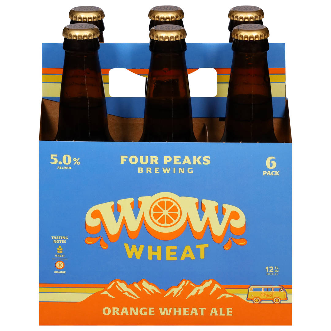 Four Peaks Brewing Orange Wheat Ale Wow Beer 6 - 12 fl oz Bottles