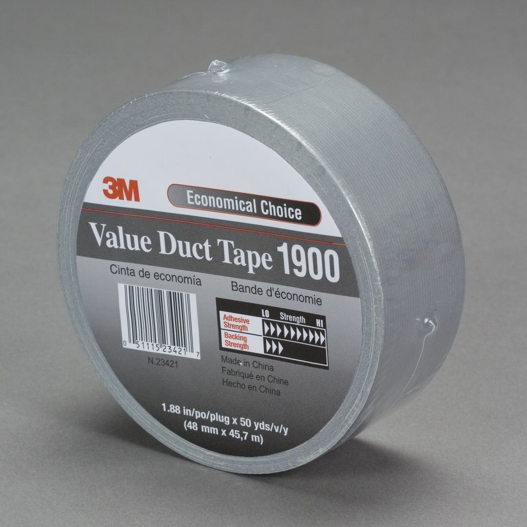 3M™ Değerli Koli Bandı 1900, Silver, 1060 mm x 50 m