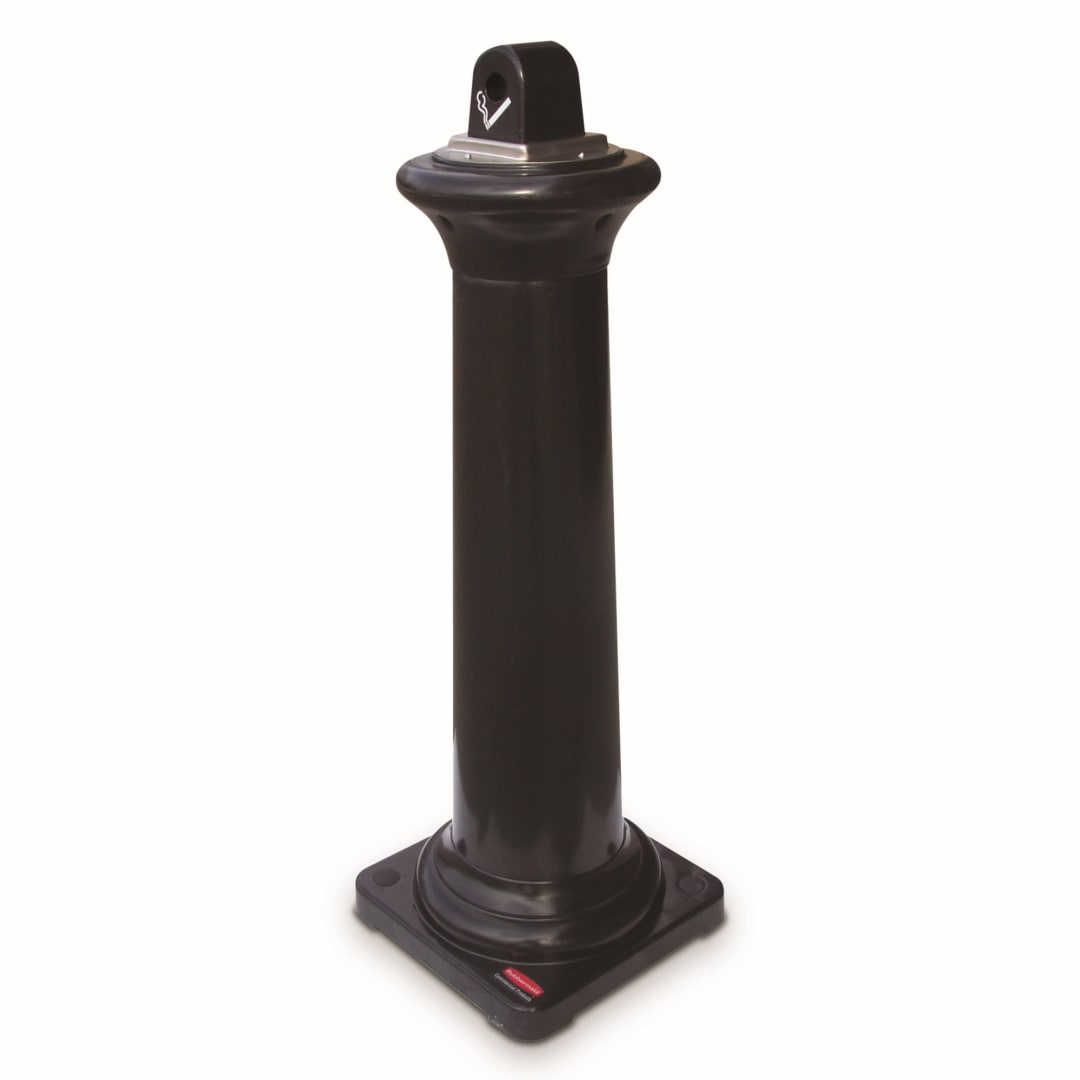 Rubbermaid Commercial Products GroundsKeeper® Tuscan Smoking Management Receptacle, Black