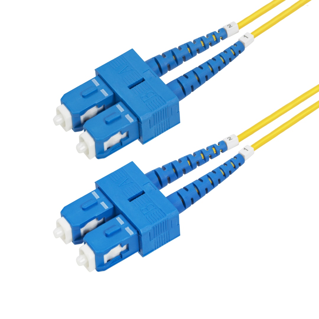 Duplex Single Mode OS2 Fiber Patch Cable -  SC to SC UPC LSZ
