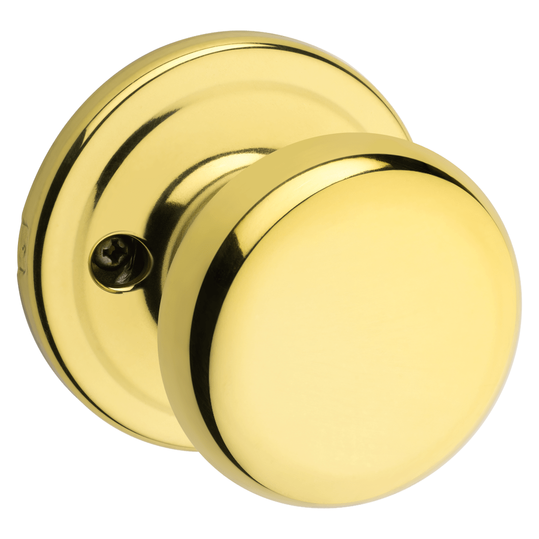 Juno Half-Dummy Knob in Polished Brass