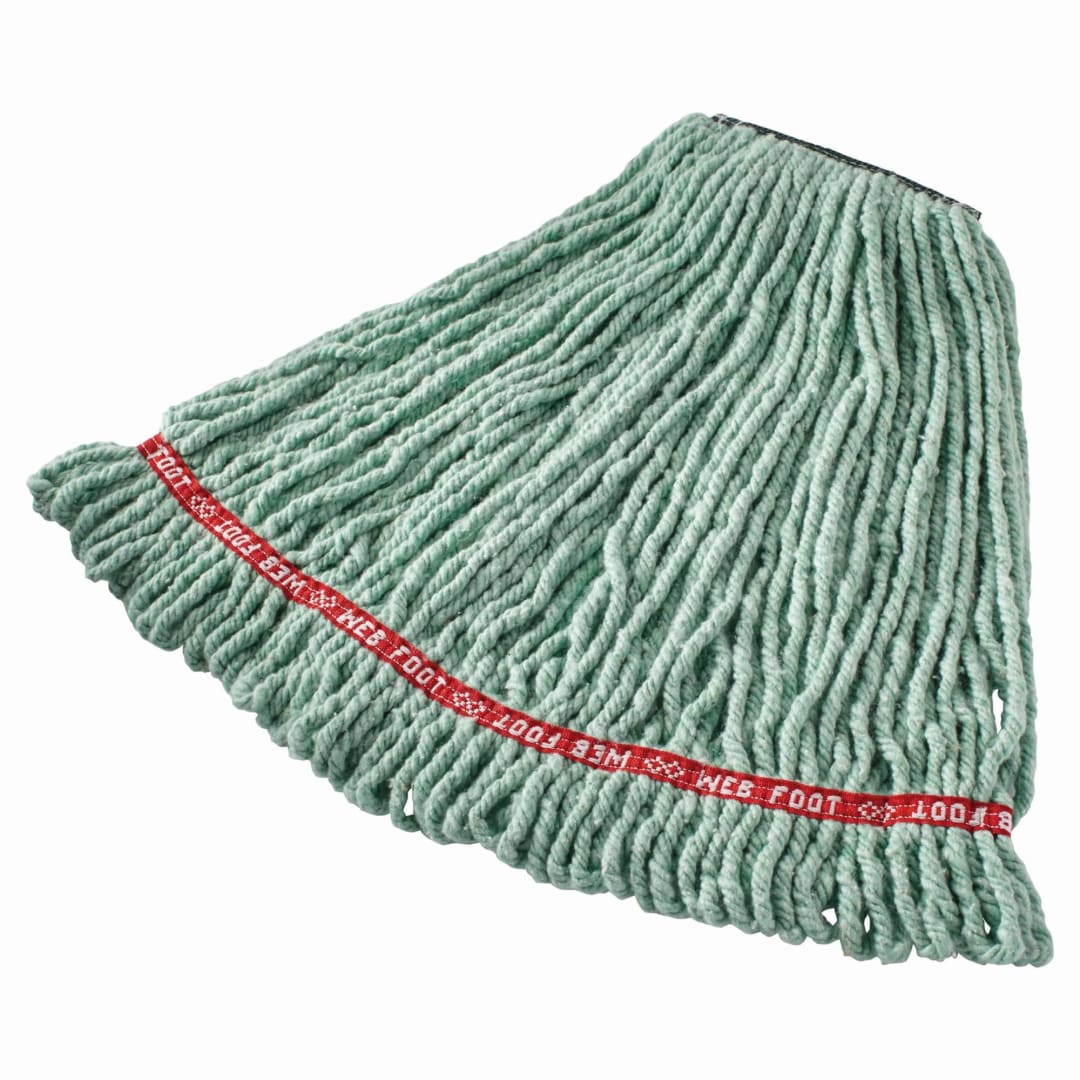 20 OZ Web Foot® Blend Shrinkless® Wet Mop, 1" Headband, Green