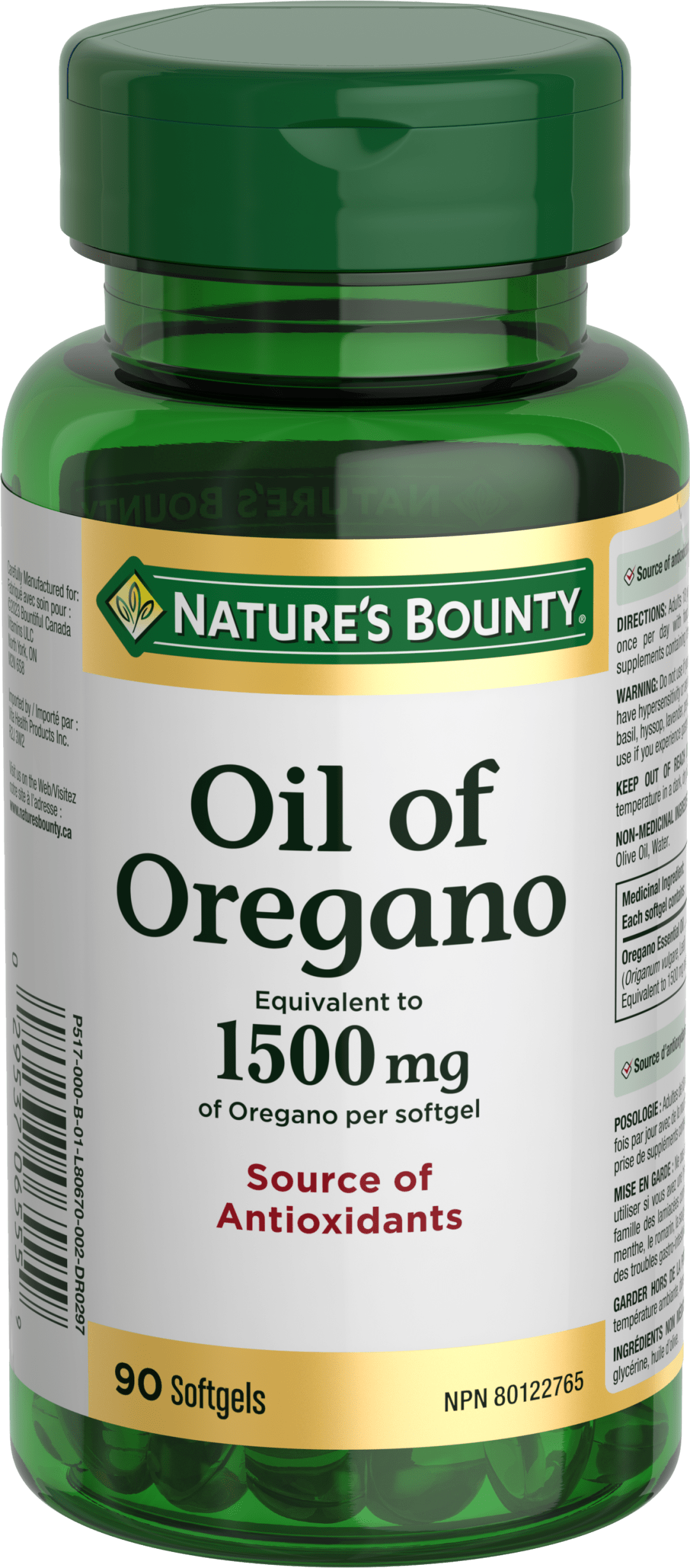 NBTY Oil of Oregano 1500mg 24x90SFG CA