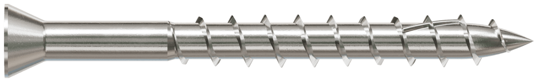 Simpson Strong-Tie S07162FWP Deck-Drive™ DWP WOOD SS Screw — #7 x 1-5/8 in. T-15, Trim Head, Type 305 (135-Qty)