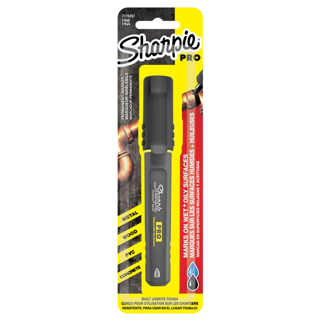 Sharpie® PRO Permanent Marker, Fine Point, Black