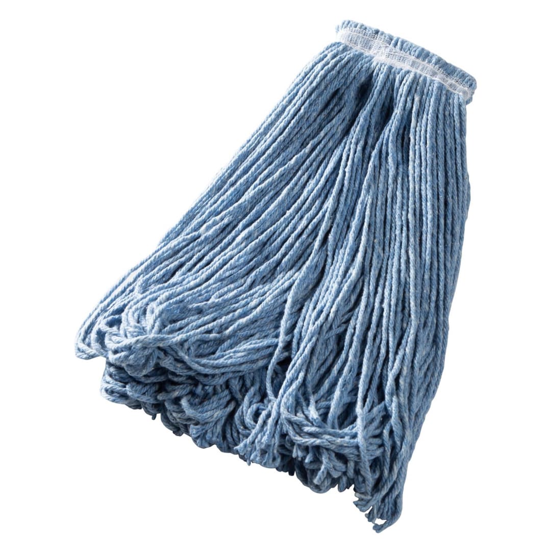 Rubbermaid Commercial Products 24 OZ All Pro Blend Wet Mop, Universal Headband, Blue