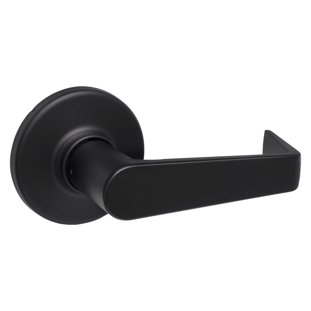 Kingston Round Dummy Lever in Matte Black with Microban Protection