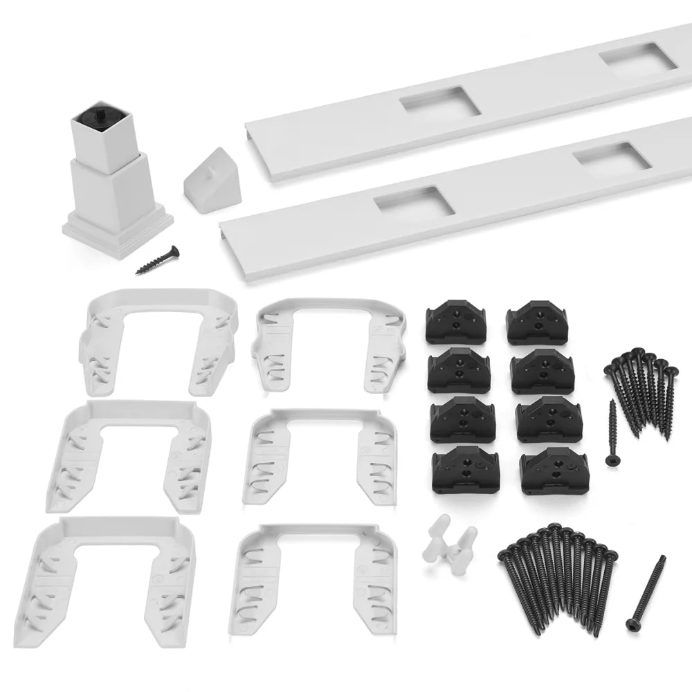 8-ft Transcend Accessory Infill Kit for Square Composite Balusters-Stair-Classic White