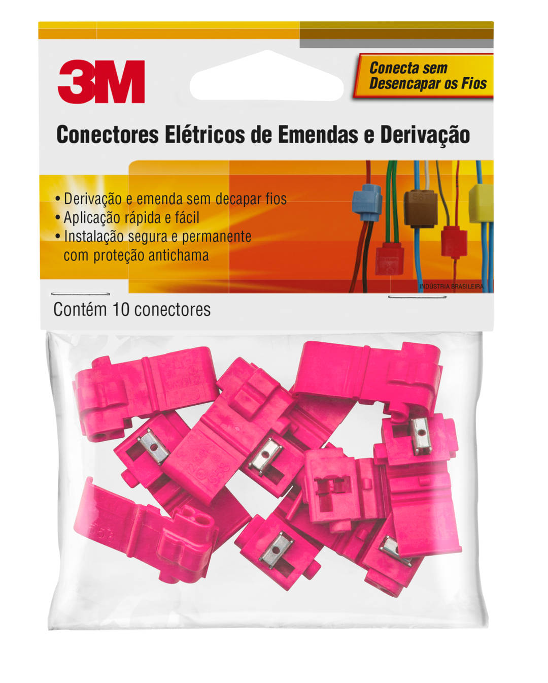 Conector de Emenda e Derivação 3M™ Scotchlok® IDC 558, pacote com 10 unidades