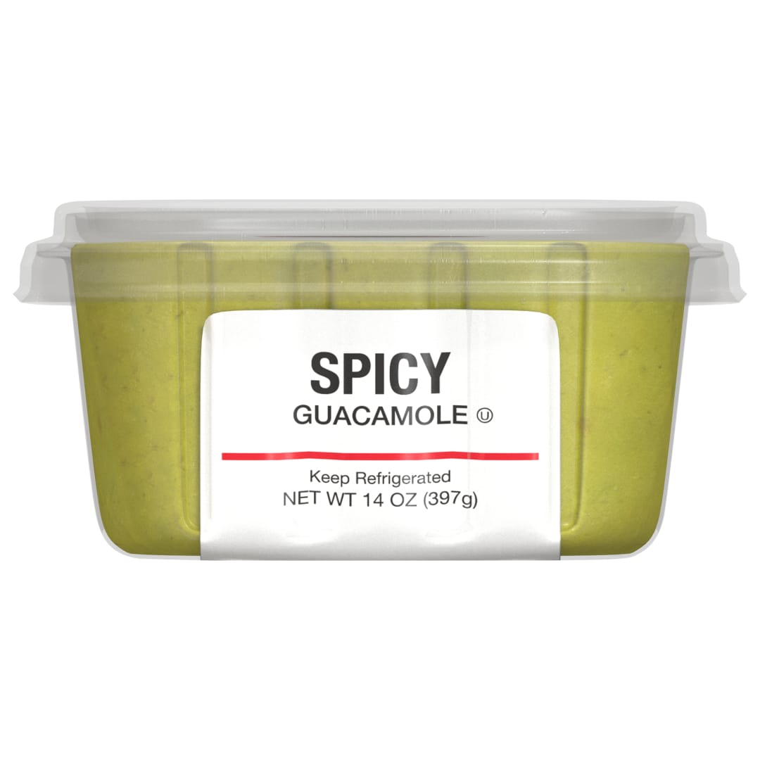 UNBRANDED SPICY GUACAMOLE 14 OZ TRAY