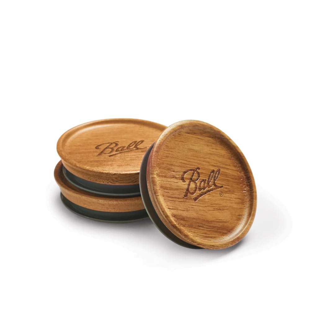 Ball® Wooden Jar Lids, Regular Mouth, 3 Pack