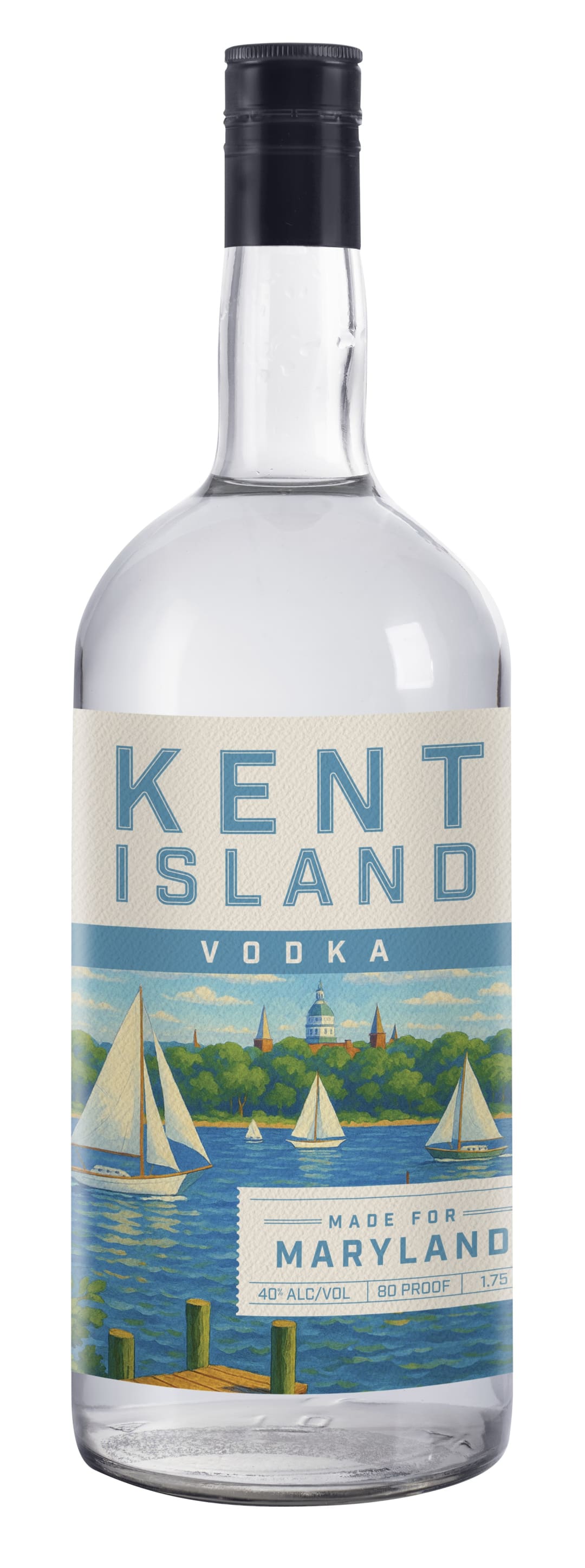 Kent Island Vodka 1.75l 80 Proof