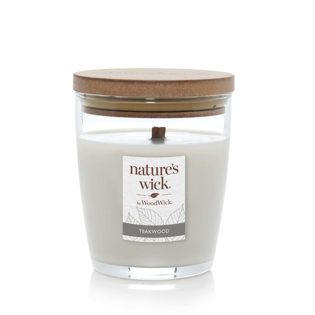 Nature's Wick Teakwood Medium Jar Candle