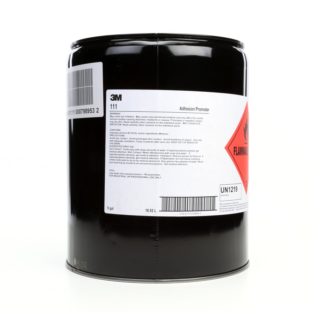 3M™ Adhesion Promoter 111, Transparent, 18.9 L