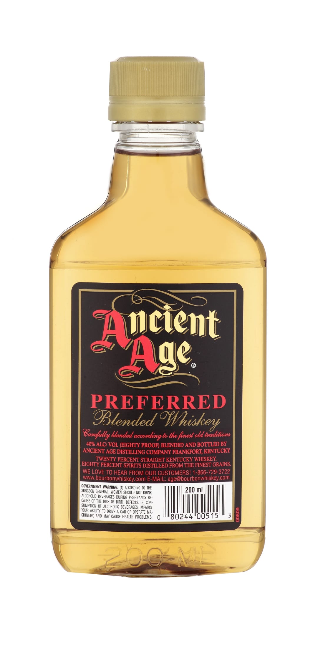 Ancient Age Preferred Blended Whiskey 200ml 80 Proof