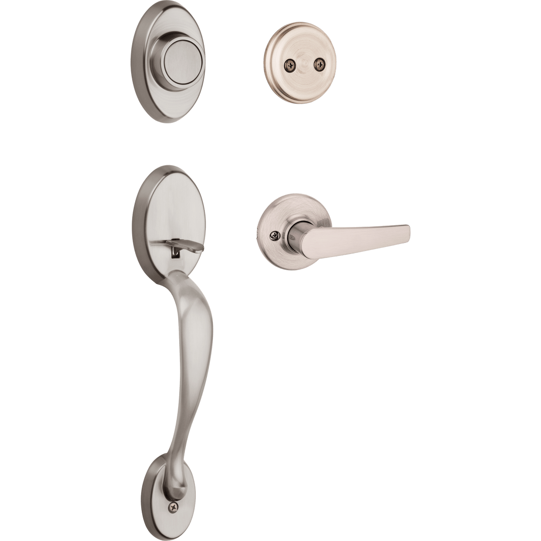 Chelsea Dummy Handleset w/Delta Lever in Satin Nickel