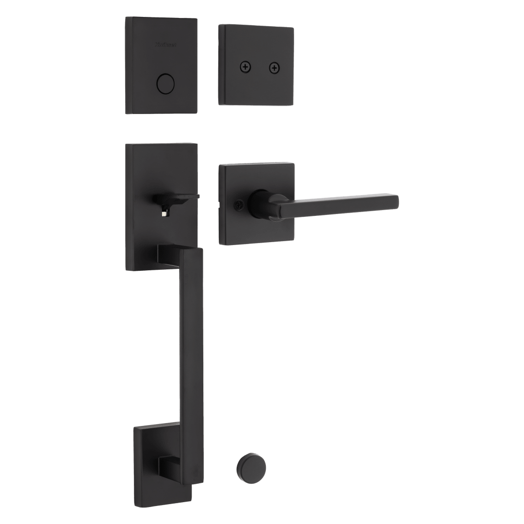 San Clemente Handleset in Matte Black with Microban Protection