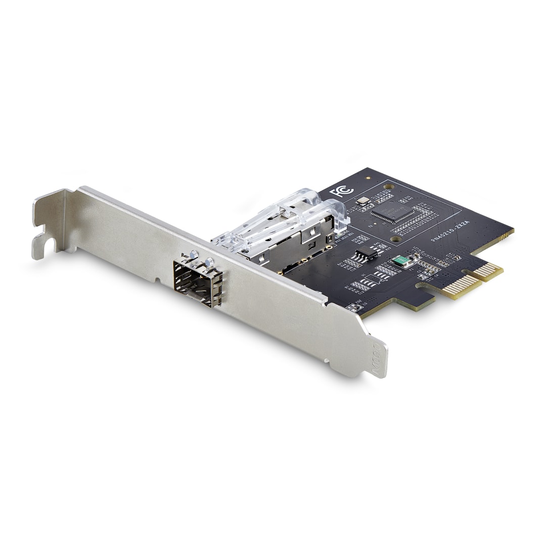 PCIe 2 1 x1 Single Open SFP Gigabit Network Card Intel I