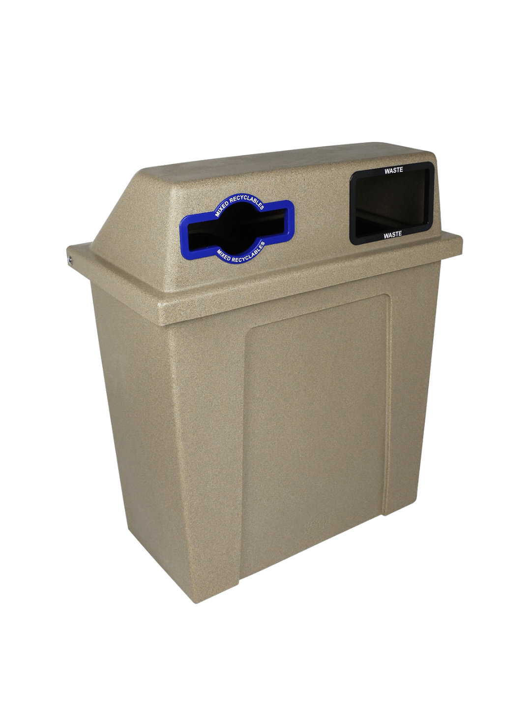  SUPER SORTER - Double - Kit - Mixed Recyclables-Waste - Mixed-Full - Sandstone