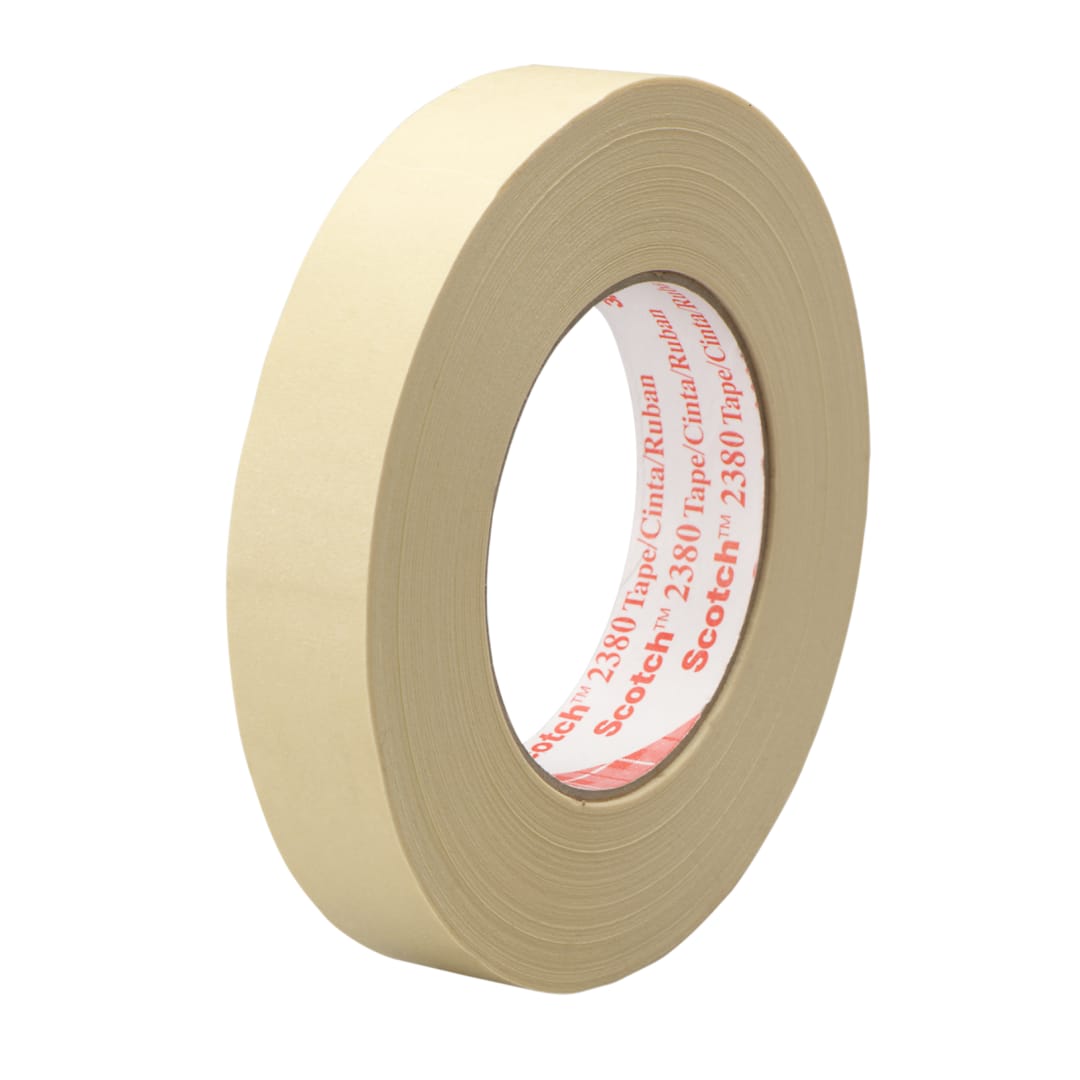 3M™ Performance Masking Tape 2380, Tan, 18 mm x 55 m, 7.2 mil, 48 per case
