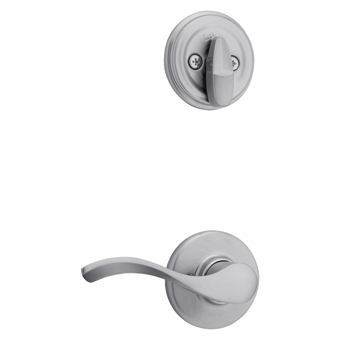 966 Single Cylinder Interior Pack w/ Balboa Right-Handed Lever Handlesets in Satin Chrome