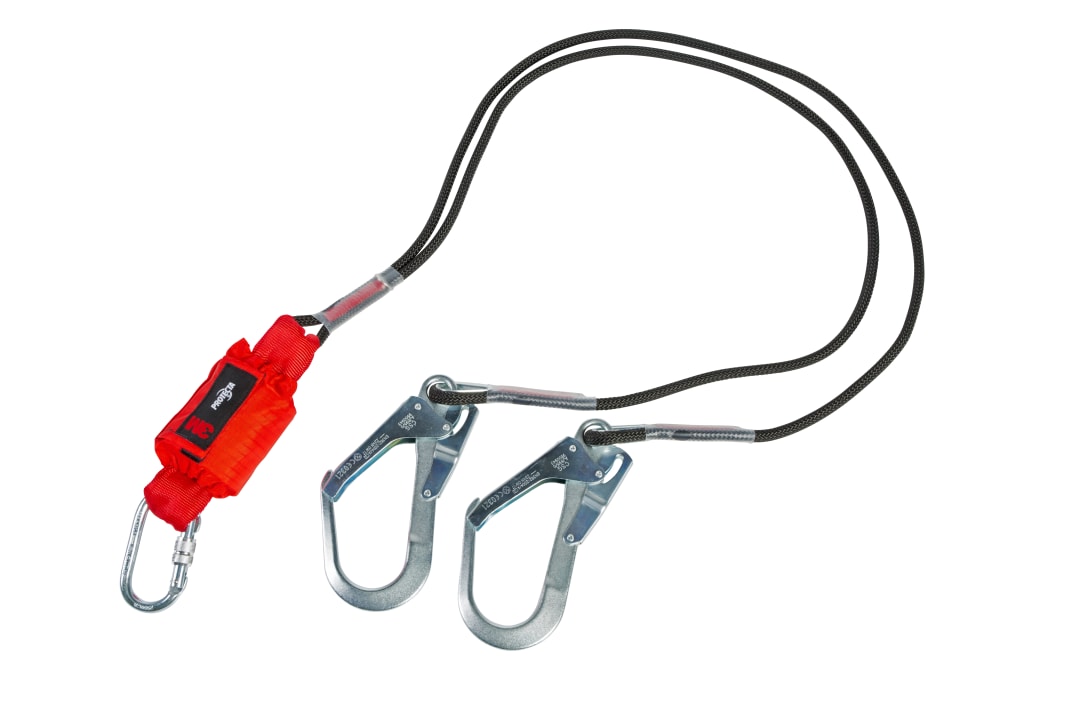 3M™ Protecta® Şok Emicili Lanyard, Halatlı, Çift Kollu, 1,80 m, 1260351