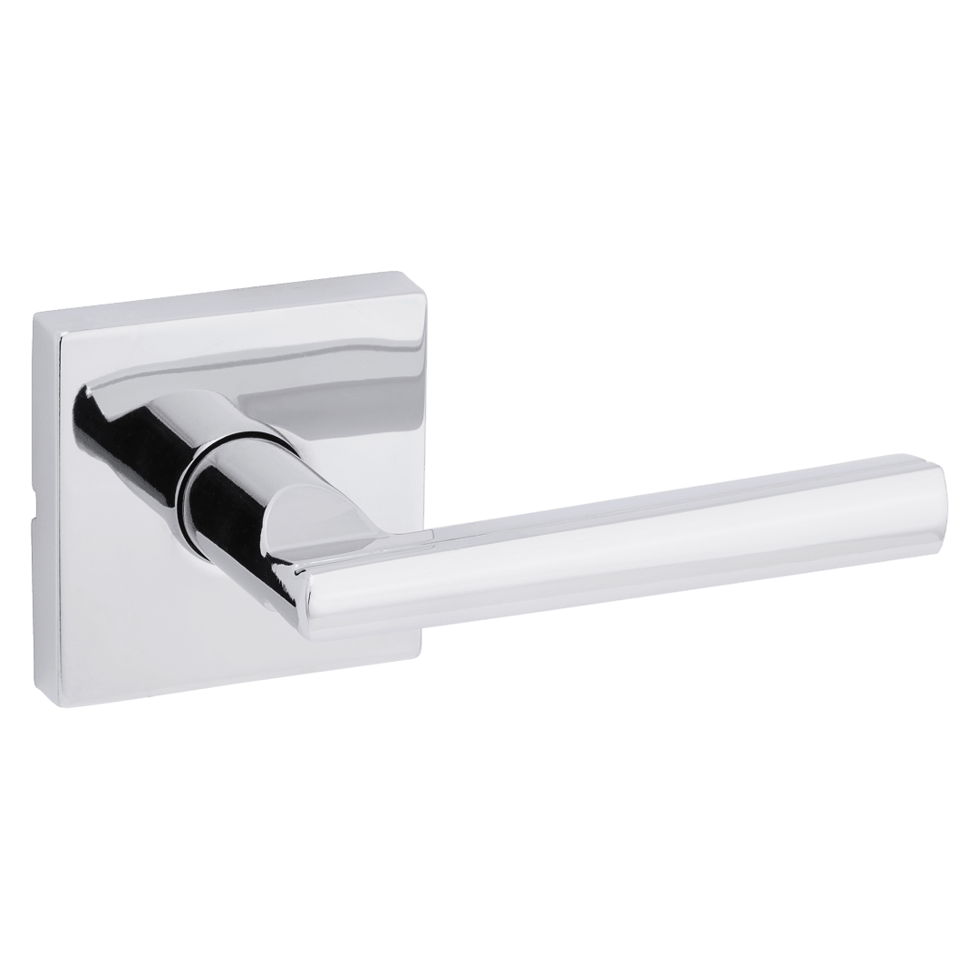 Montreal Hall/Closet Lever w/ Square Rose in Polished Chrome