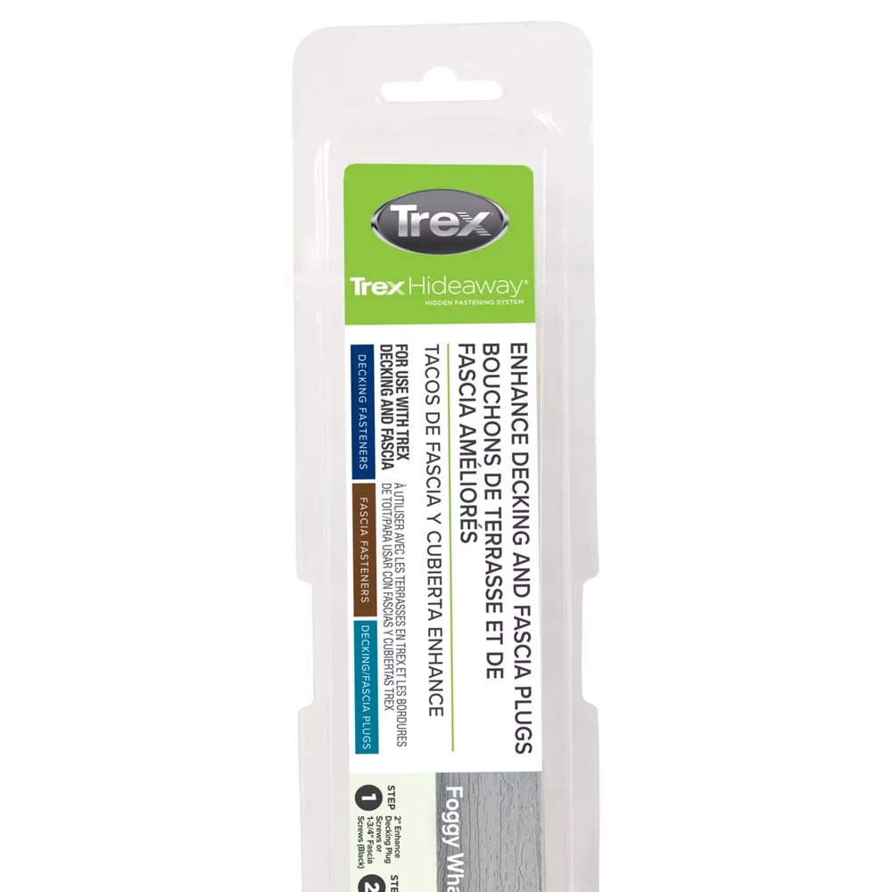Trex Enhance® Decking and Fascia Plugs Foggy Wharf - 80 count/pack