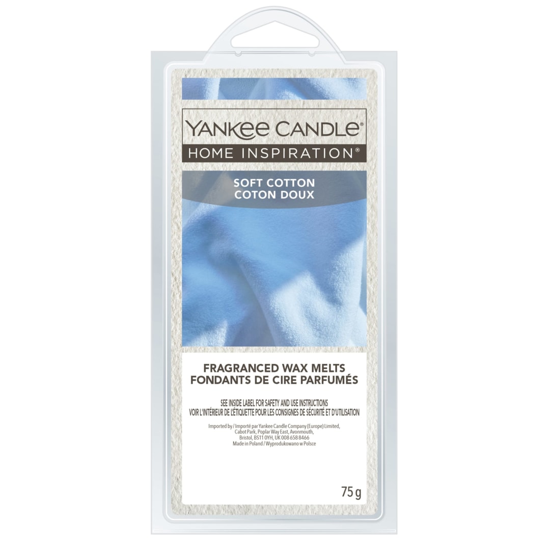 Yankee Candle® Home Inspiration Scented Wax Melts | Soft Cotton Wax Melts | Up to 4 Hours of Fragrance | 6 Count