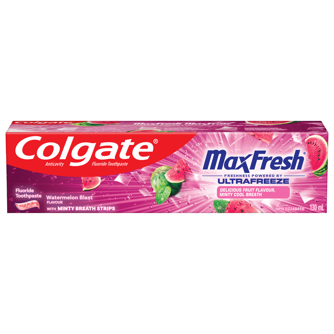 Colgate Max Fresh Anticavity Fluoride Toothpaste, Watermelon Blast with Mint, 3 Pack, 4.5 oz.