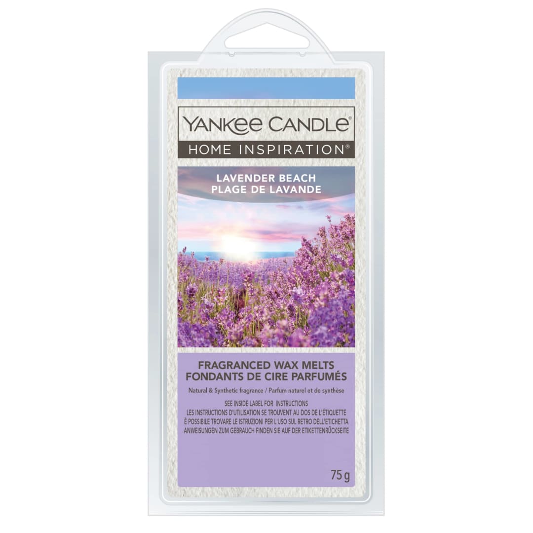 Yankee Candle® Home Inspiration Scented Wax Melts | Lavender Beach Wax Melts | Up to 4 Hours of Fragrance | 6 Count