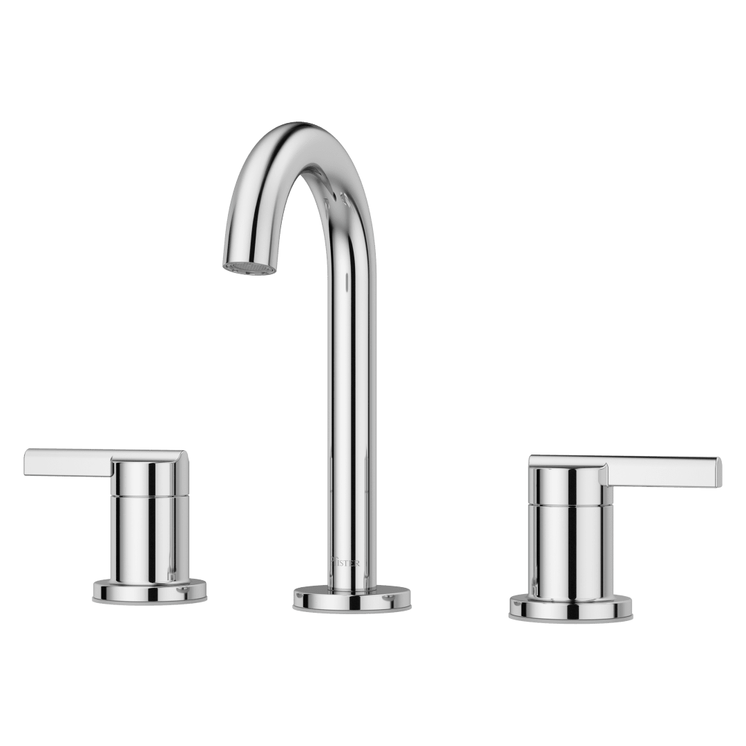 Fullerton 2-Handle 8" Adjustable Widespread Bathroom Faucet in Polished Chrome