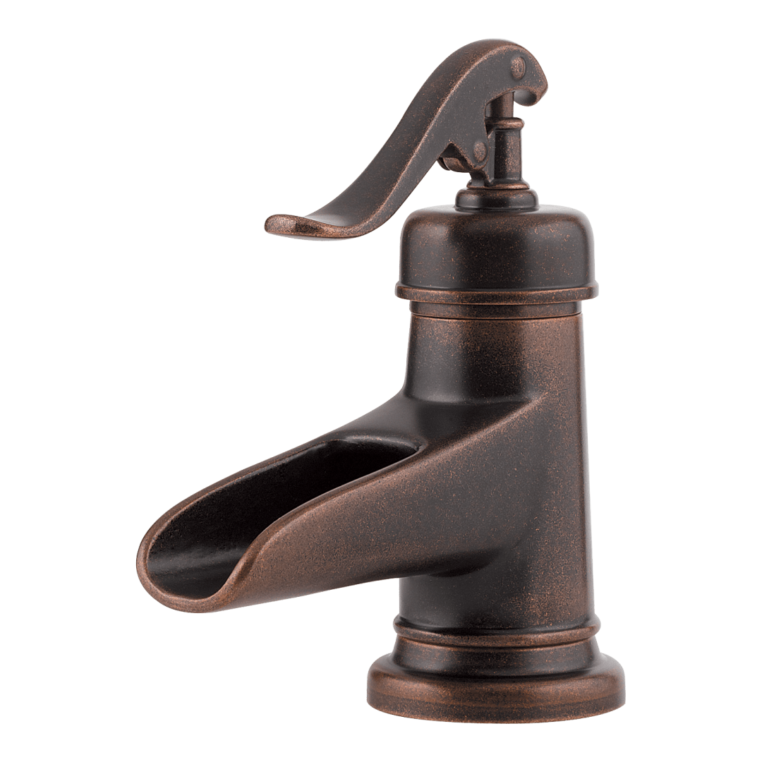 Ashfield Single Control 4" Centerset Bathroom Faucet in Rustic Bronze
