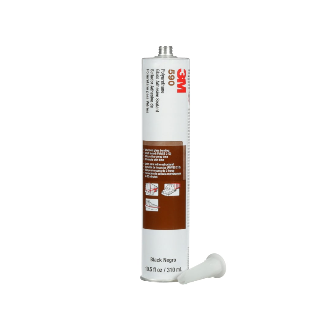 3M™ Poliüretan Cam Mastik 590, Siyah, 310 ml
