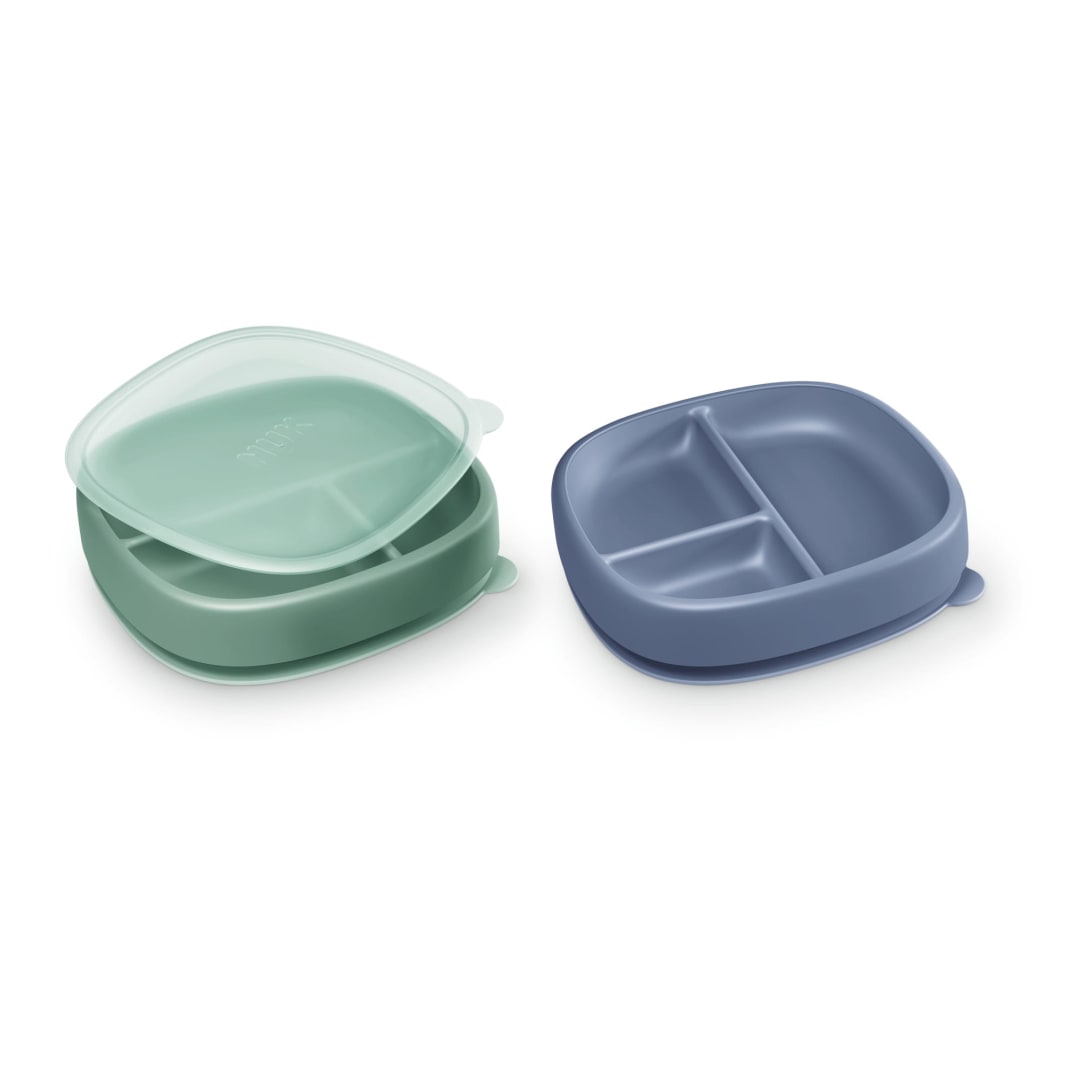 NUK® First Choice Suction Plates and Lids, 2 Pack