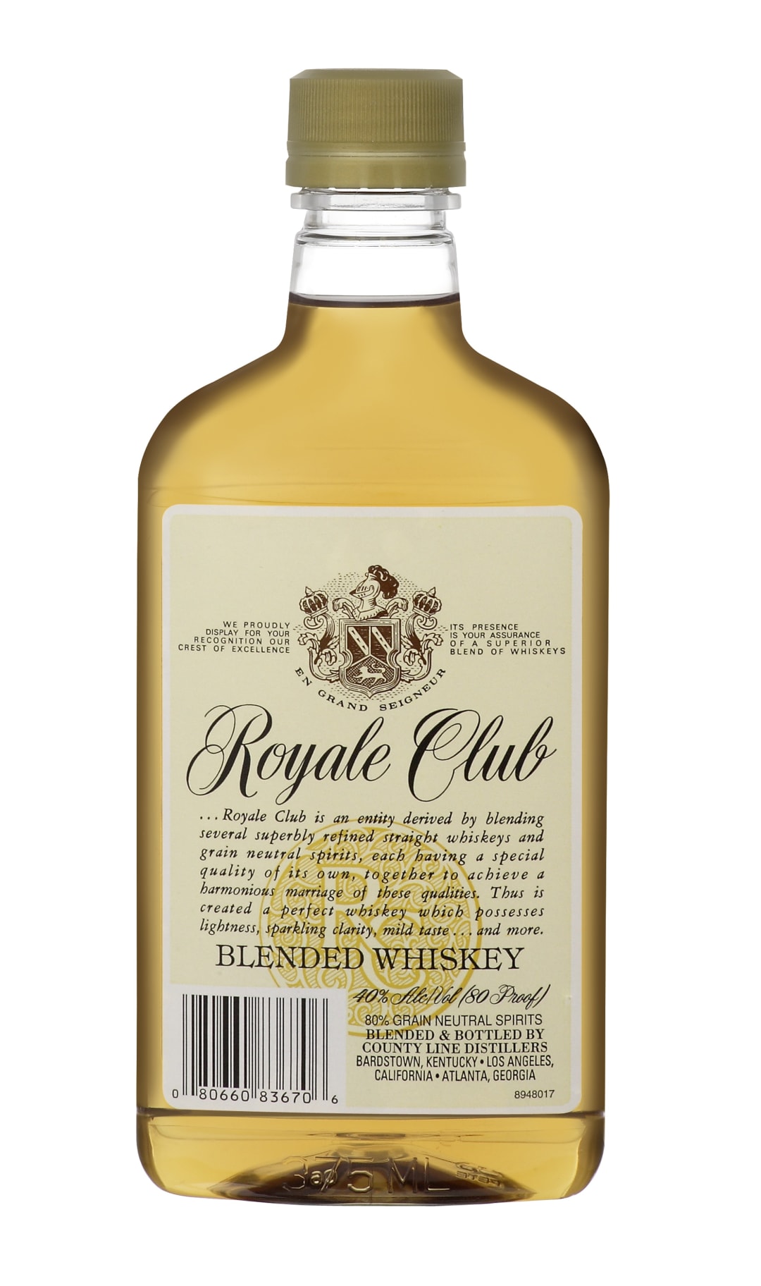 Royale Club Blend Whiskey 375ml 80 Proof