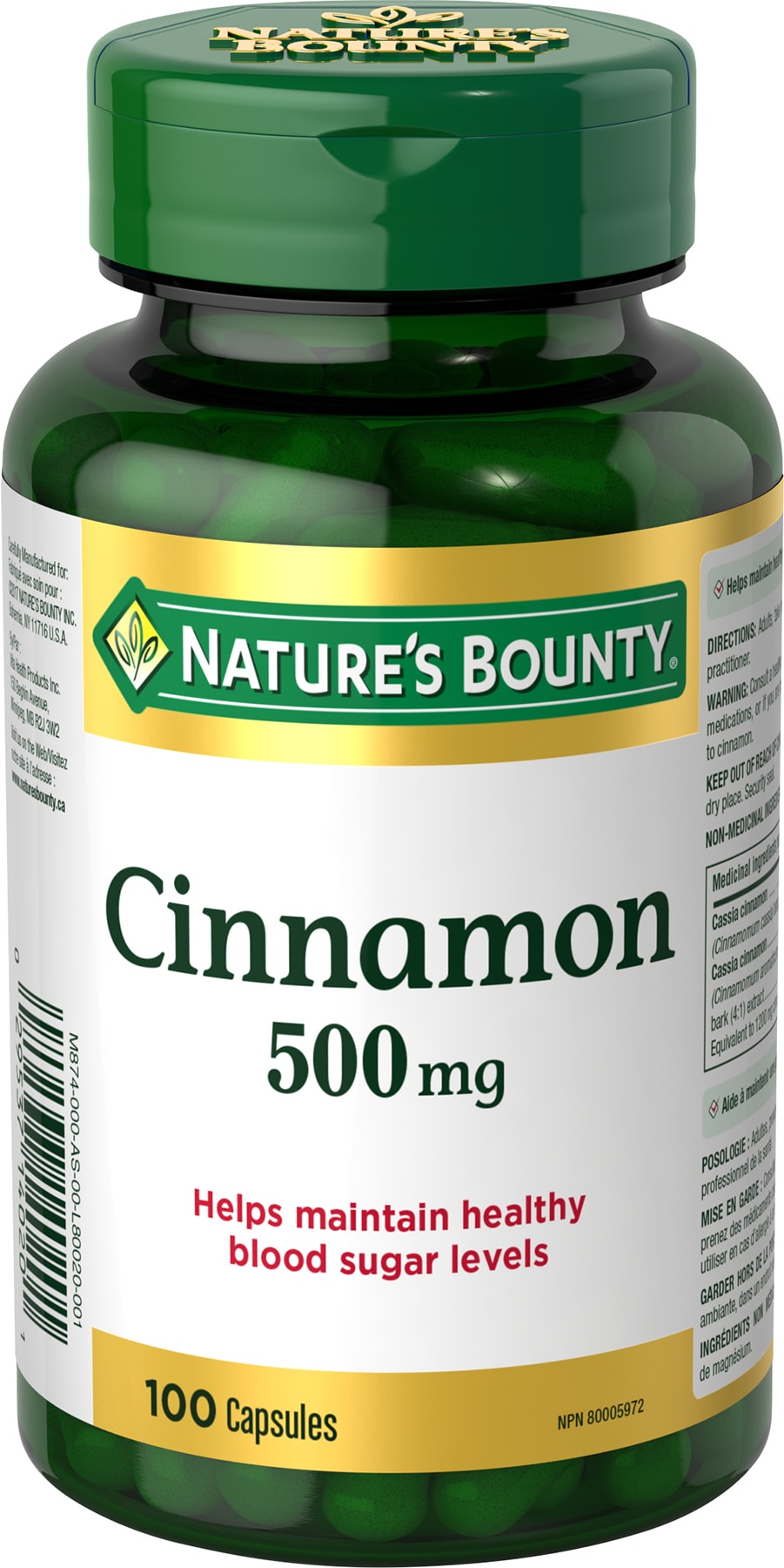 NBBL Cinnamon 500mg BC 24x100ct CA