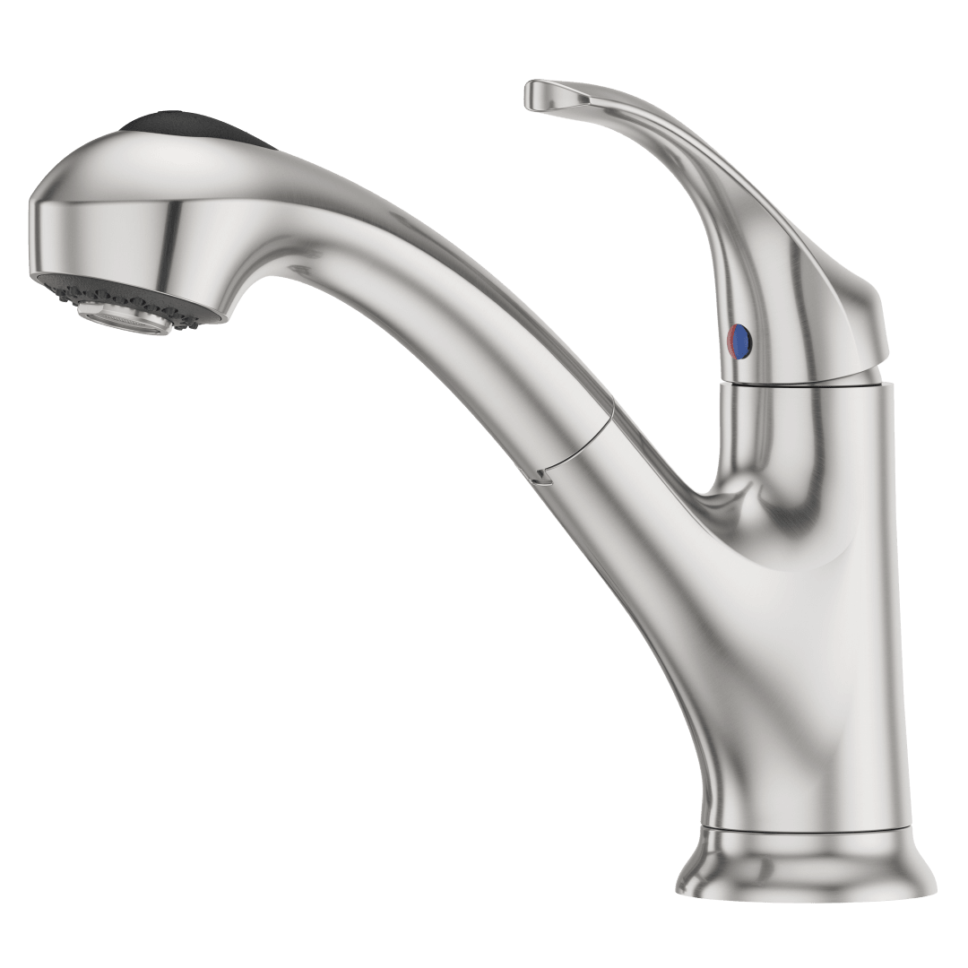 Shelton 1-Handle Pull-Out Kitchen Faucet in Stainless Steel