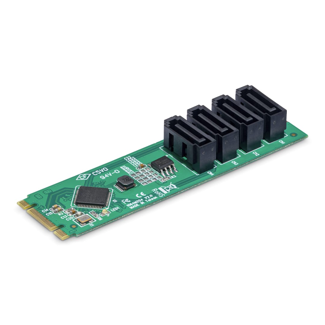M 2 B M Key to 4 Port SATA 3