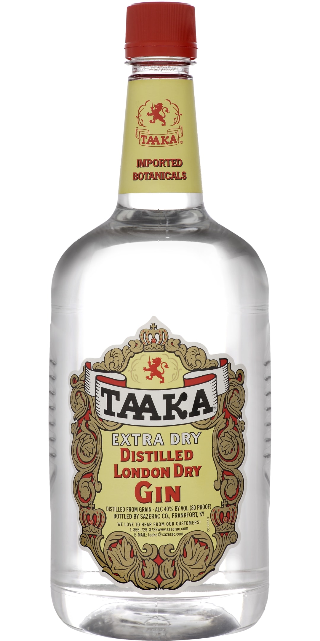 Taaka Gin 1.75l Plastic Bottle 80 Proof