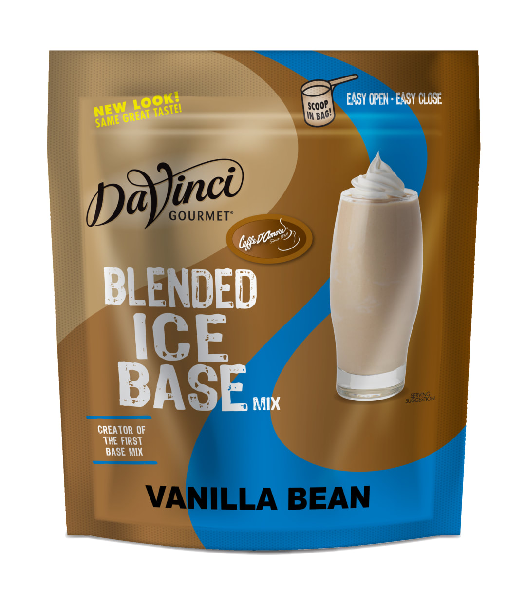 DaVinci Gourmet Vanilla Bean Blended Iced Coffee Mix, 4 x 3 lb