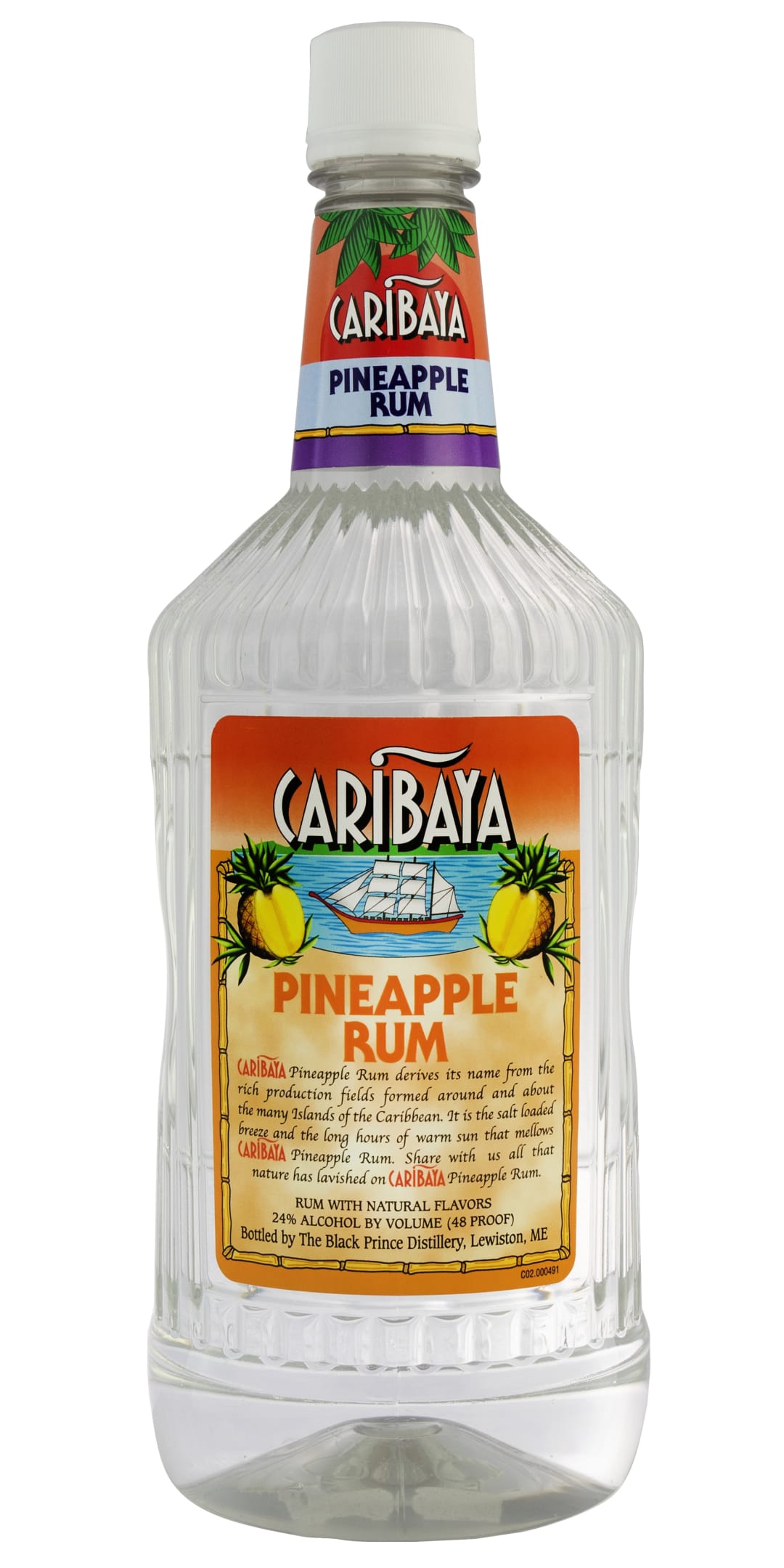 Caribaya Pnappl Rum 1.75l 48 Proof